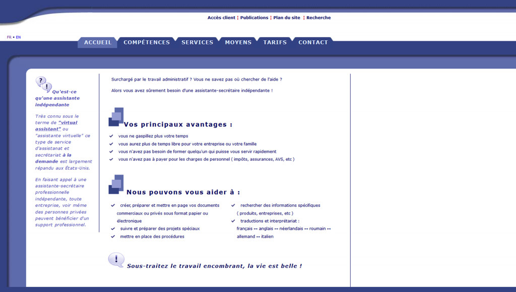 assistante.ch avant refonte assistante.ch avant refonte