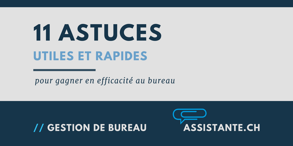 11 astuces pour être plus efficace au bureau