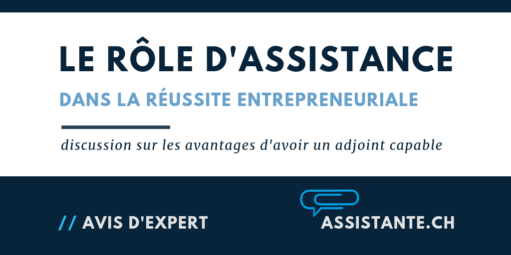 Le succès entrepreneurial passe par un rôle d'assistance bien défini