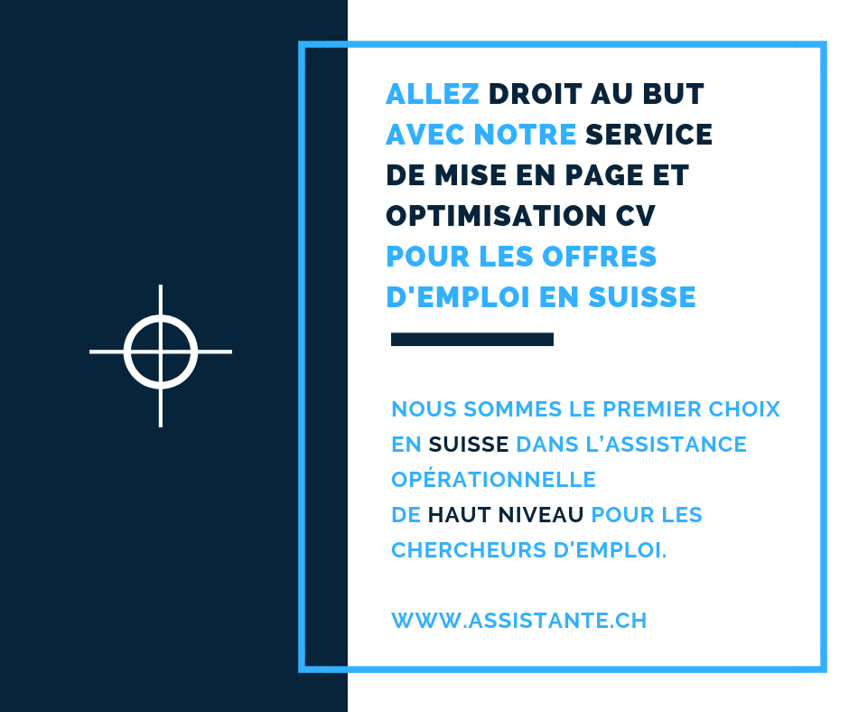 service de mise en page CV et optimisation ATS du Resumé pour offres d'emploi en Suisse