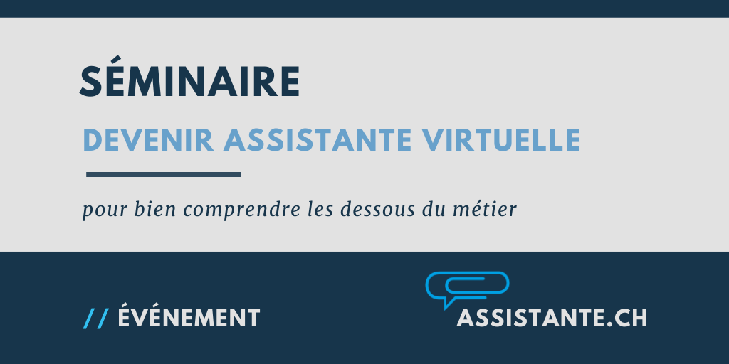 [événement] Apprendre comment devenir une assistante virtuelle en Suisse