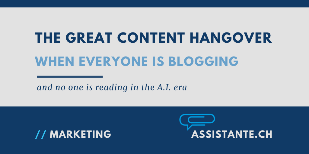 The Great Content Hangover — When Everyone is Blogging and no one is Reading in the A.I. Era